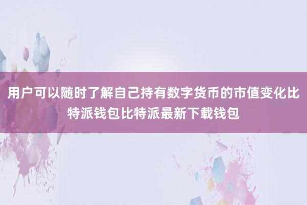 用户可以随时了解自己持有数字货币的市值变化比特派钱包比特派最新下载钱包