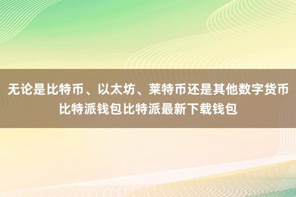 无论是比特币、以太坊、莱特币还是其他数字货币比特派钱包比特派最新下载钱包