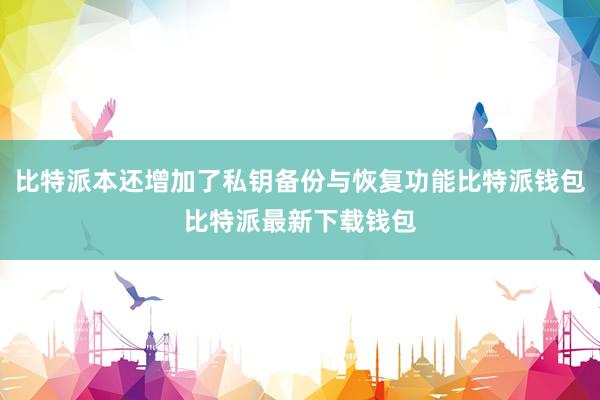 比特派本还增加了私钥备份与恢复功能比特派钱包比特派最新下载钱包