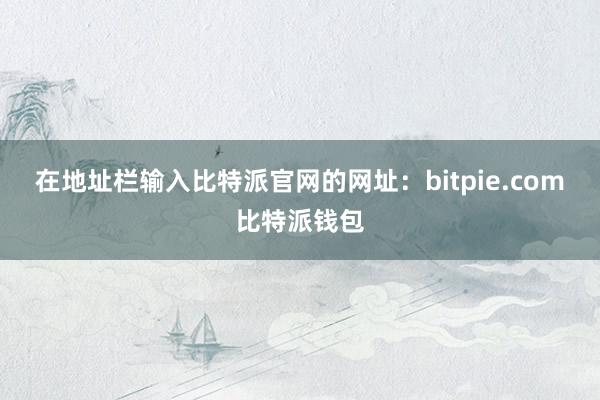 在地址栏输入比特派官网的网址：bitpie.com比特派钱包