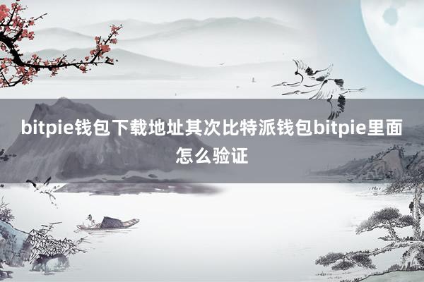 bitpie钱包下载地址其次比特派钱包bitpie里面怎么验证