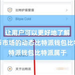 让用户可以更好地了解数字货币市场的动态比特派钱包比特派属于