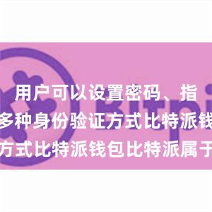 用户可以设置密码、指纹识别等多种身份验证方式比特派钱包比特派属于