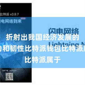 折射出我国经济发展的活力和韧性比特派钱包比特派属于