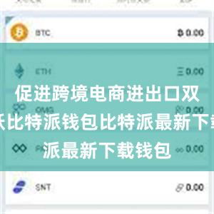 促进跨境电商进出口双向活跃比特派钱包比特派最新下载钱包