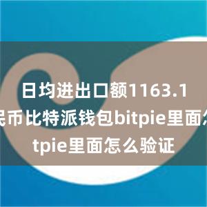 日均进出口额1163.1亿元人民币比特派钱包bitpie里面怎么验证